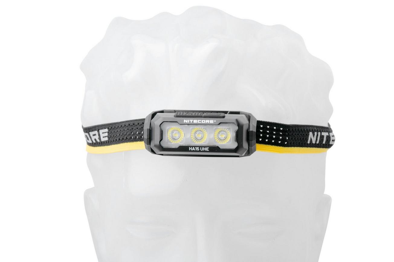 Nitecore HA15 UHE oplaadbare hoofdlamp, 400 lumen