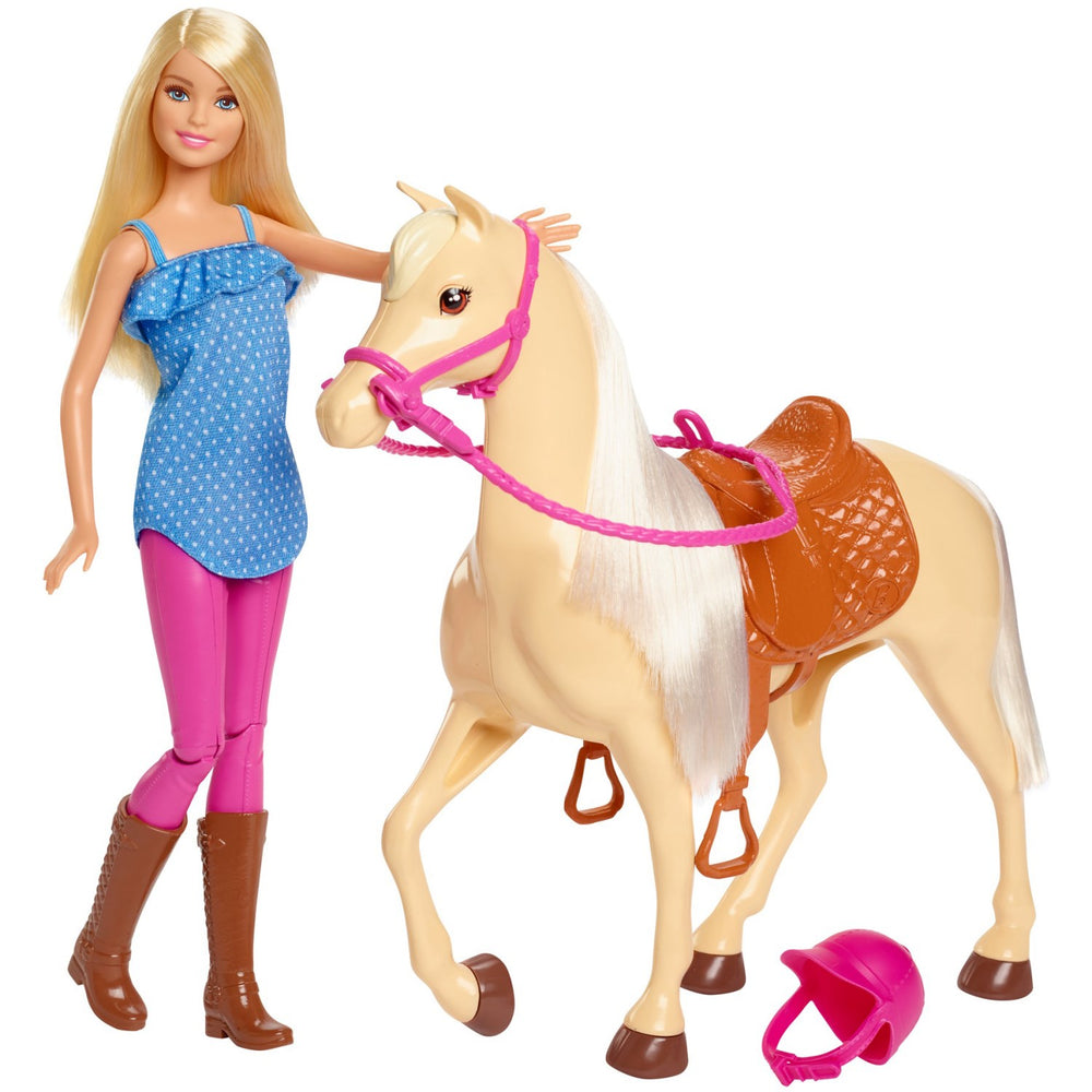 Køb Barbie® Dukke Og Hest