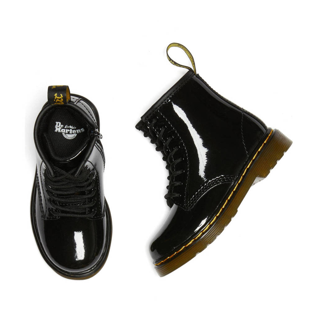 Dr. Martens 1460 Patent Peuter leren veterboots zwart