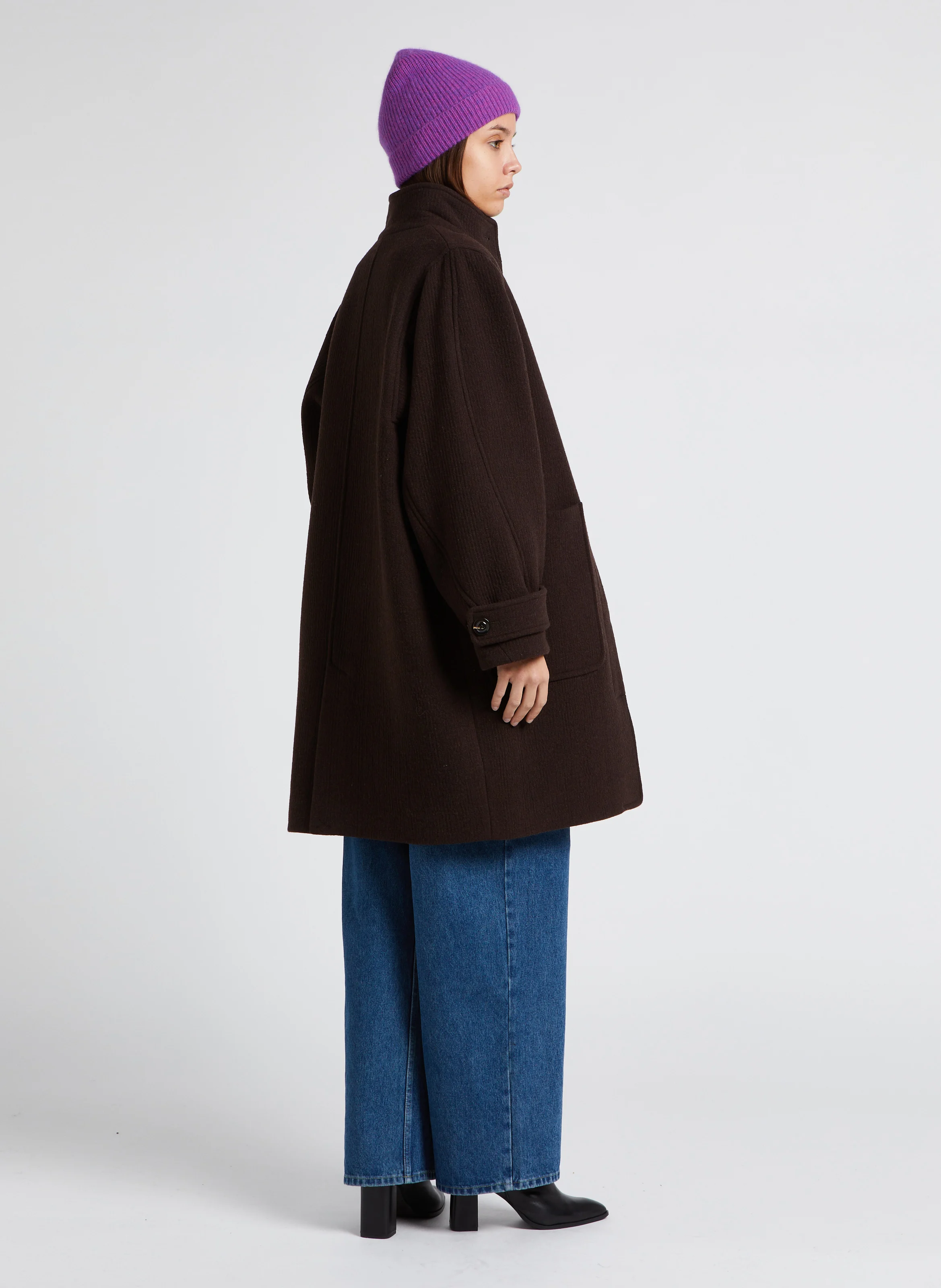 WILDEN - Jean large taille haute en coton | Bleu