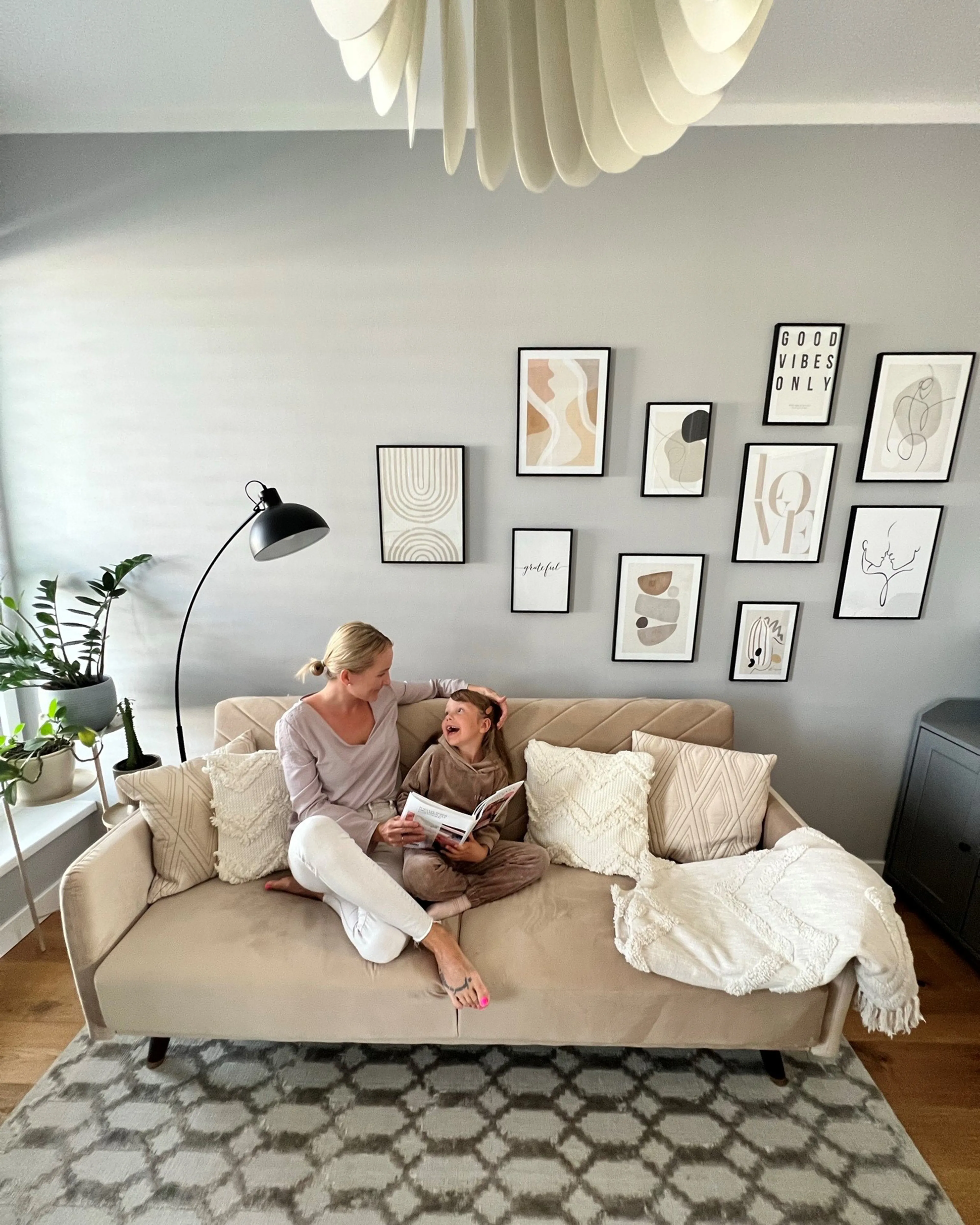 Slaapbank 3-zits SENJA Fluweel Beige