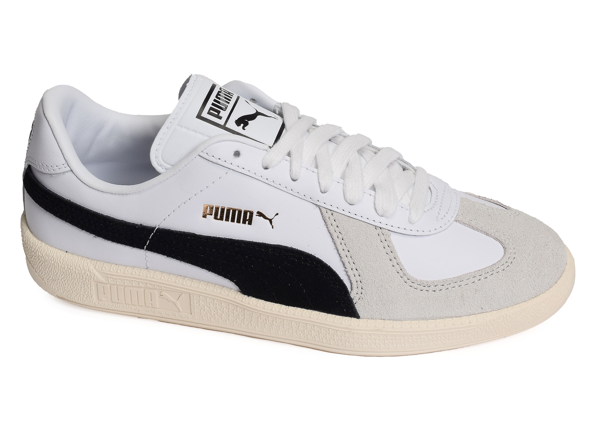 Army trainer blanc noir