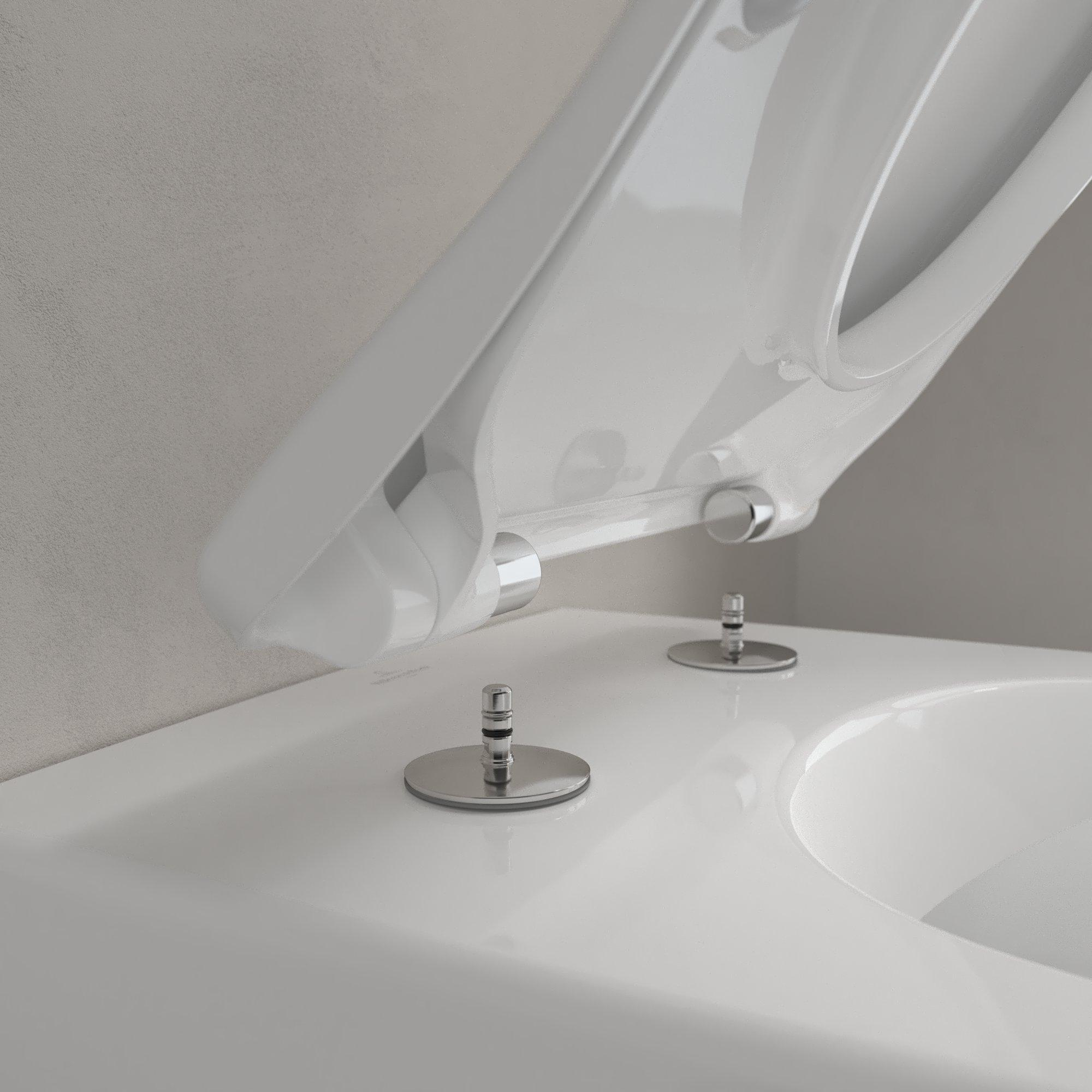 Villeroy & Boch Subway 2.0 randloos toilet en softclose toiletzitting wit glans