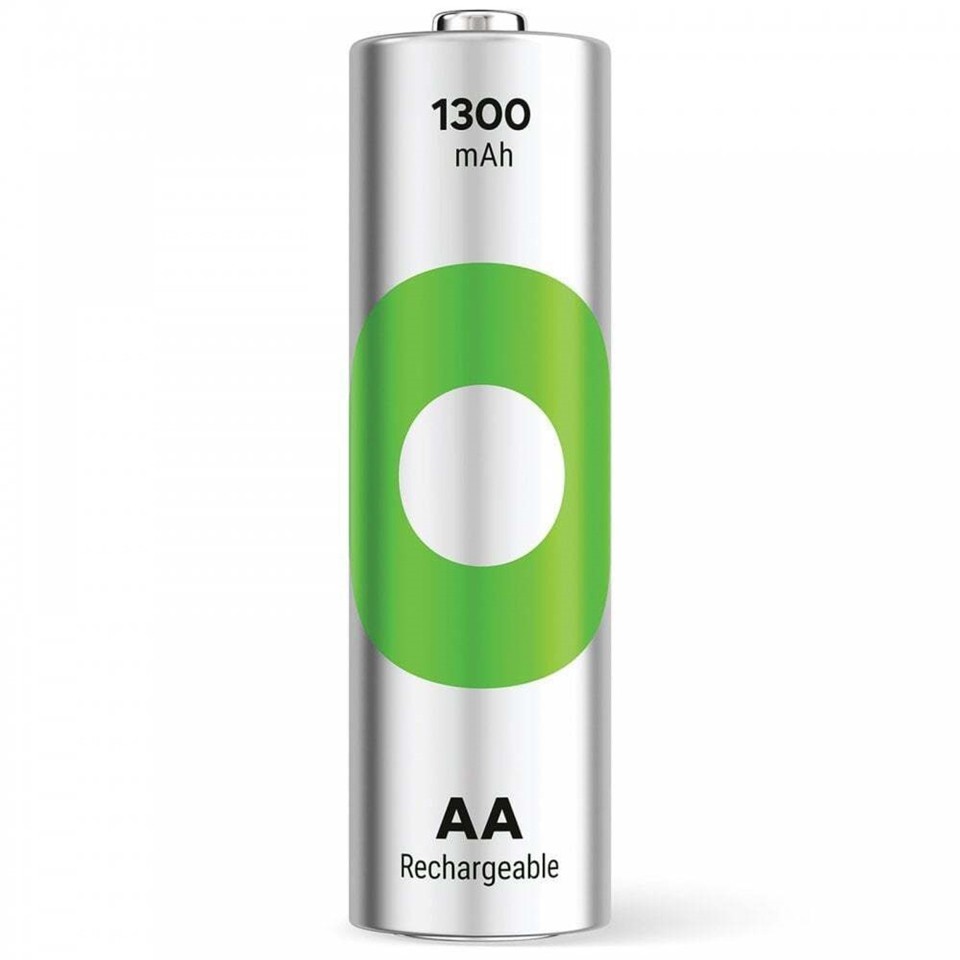 GP - ReCyko NiMH 130AAHCE Rechargeable Batteries, 4-Pack