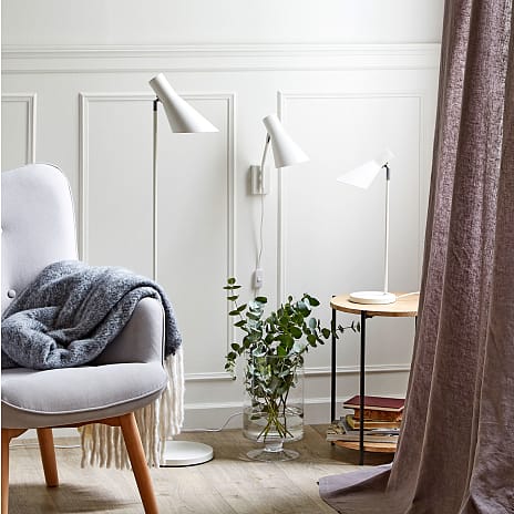 Madrid bordlampe - hvid