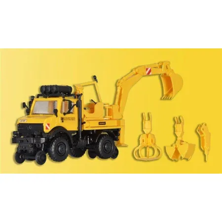 Kibri Zweiwege Unimog mit Heckbagger