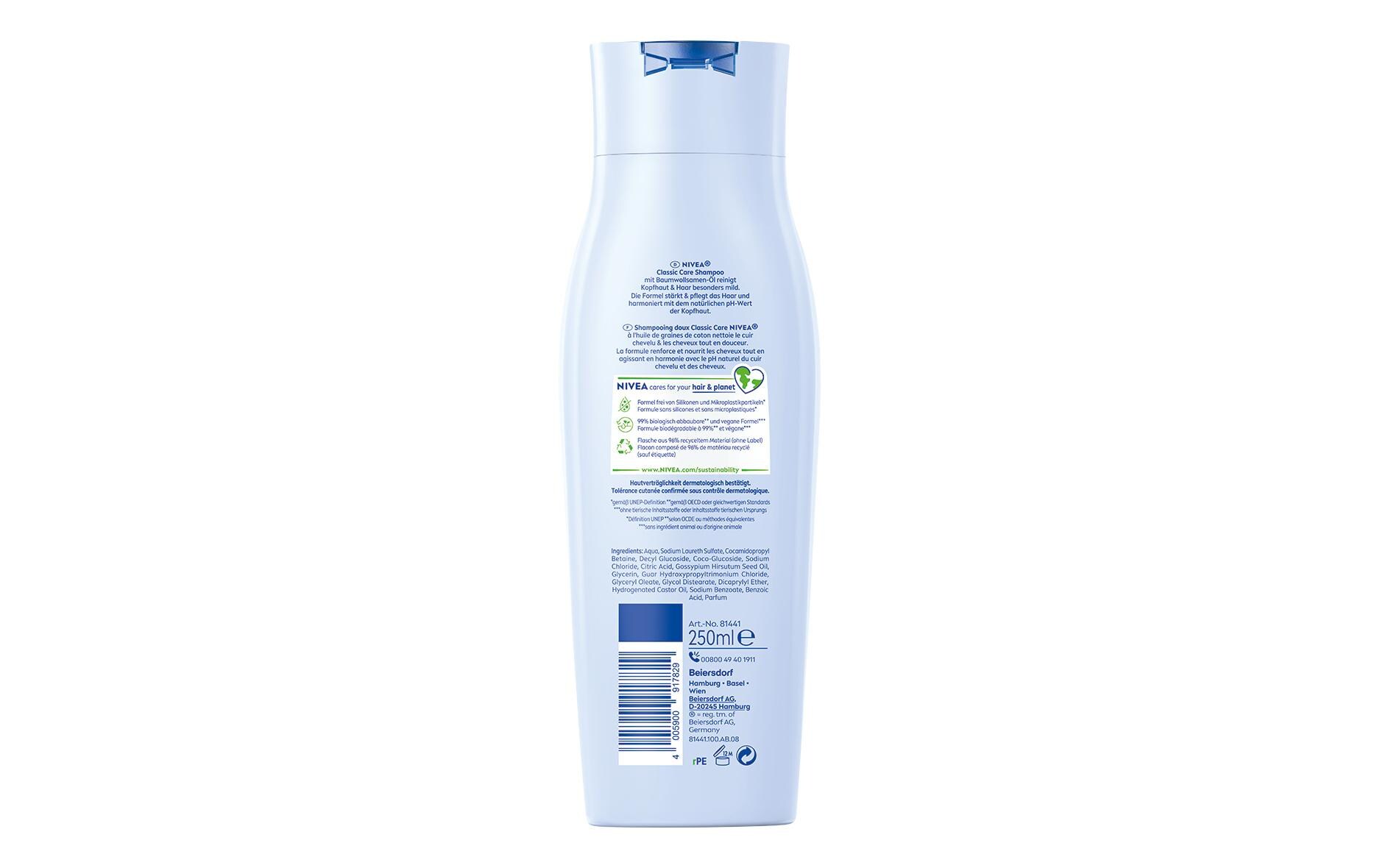 Shampoo Classic Care 250 mlReinigt und pflegt das Haar