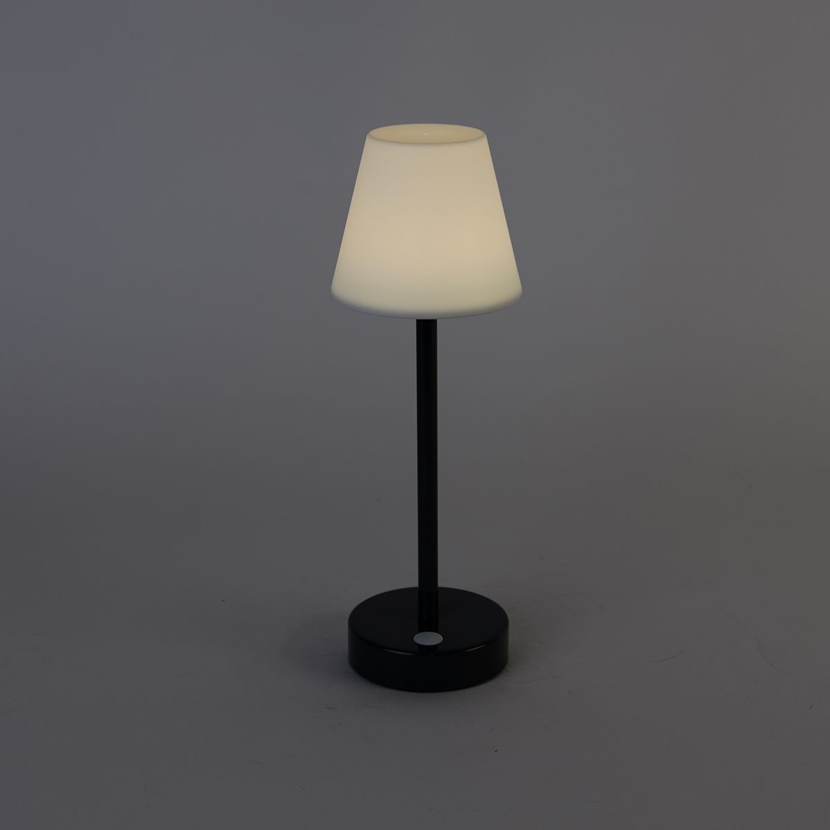 Tafellamp donkergrijs incl. LED oplaadbaar met touch dimmer - Renata