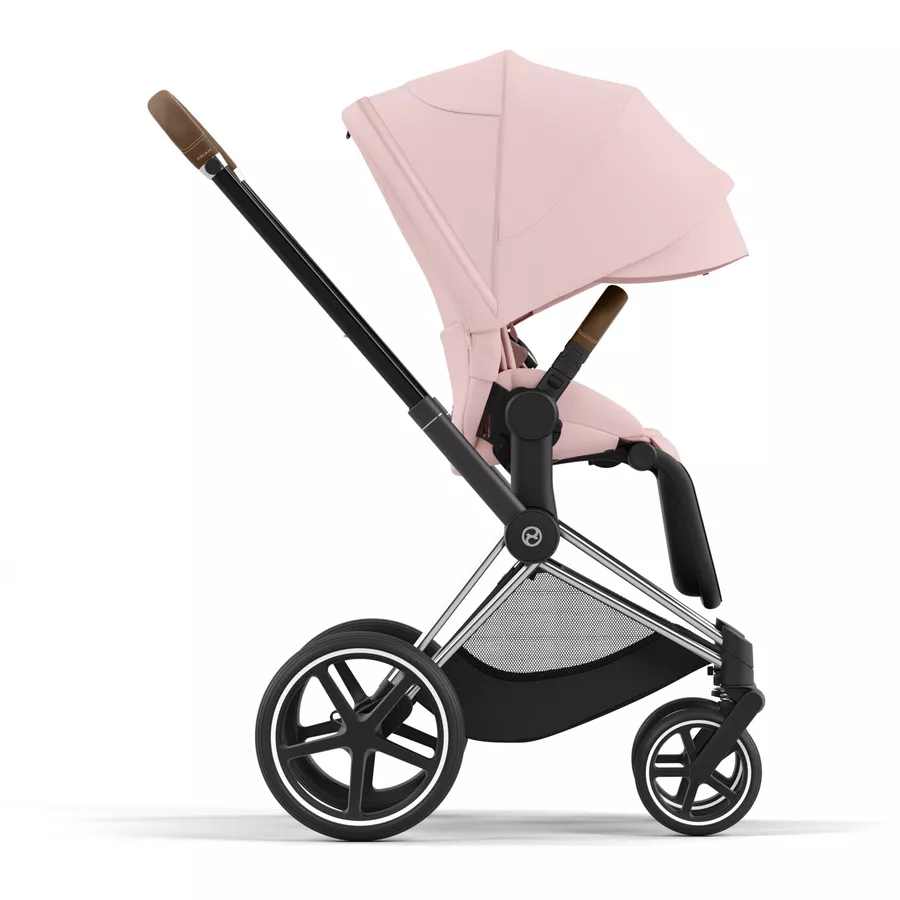 cybex PLATINUM Kombikinderwagen New Priam Chrome Brown Peach Pink