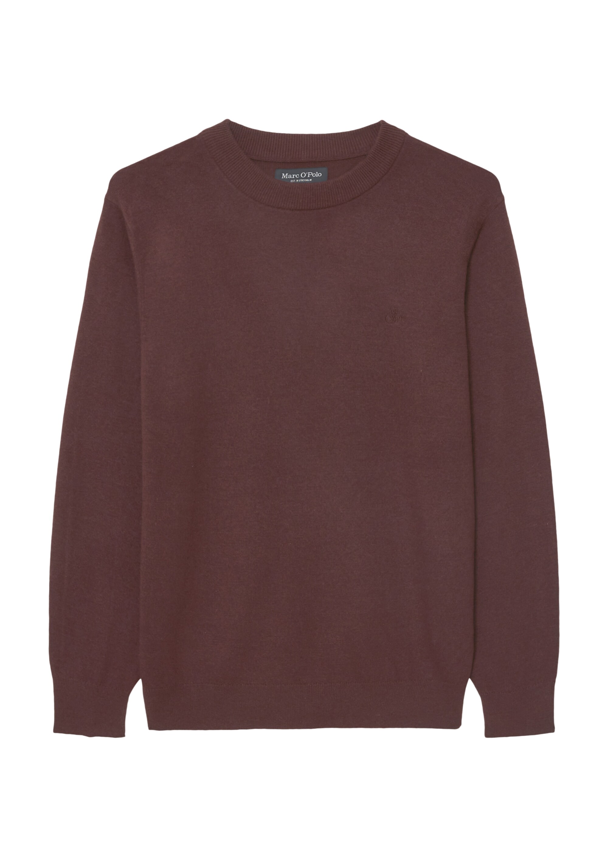 Rundhals-Pullover regular aus softem Bauwolle-Schurwolle-Mix