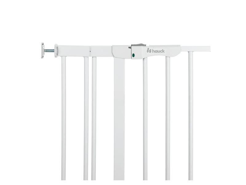 Hauck Türschutzgitter Clear Step Autoclose 2  9 cm Weiss Barrierefreies, automatisch schliessendes Tür- und Treppenschutzgitter-Set