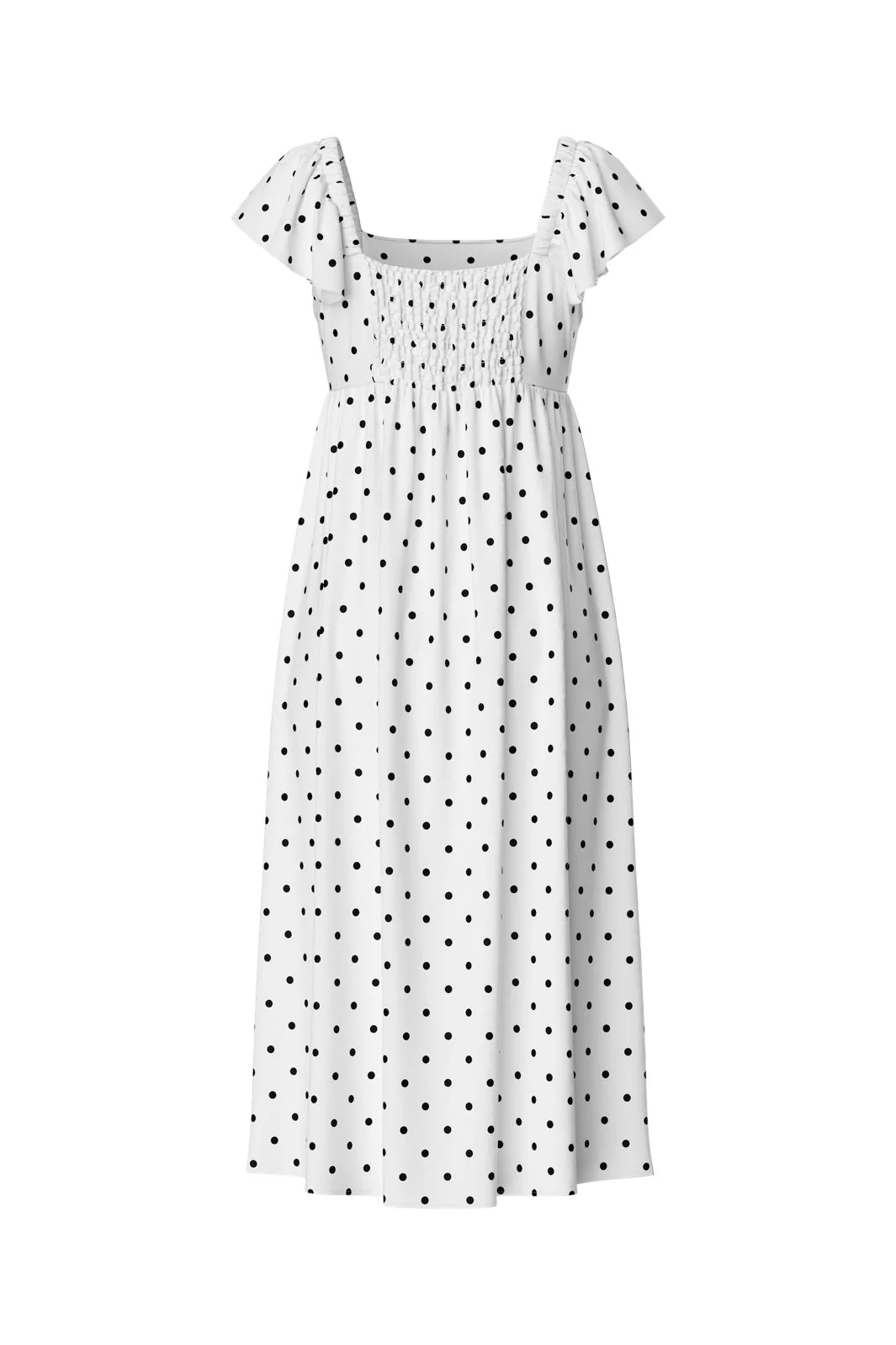 Pieces Pcmalou Sl Midi Frill Dress