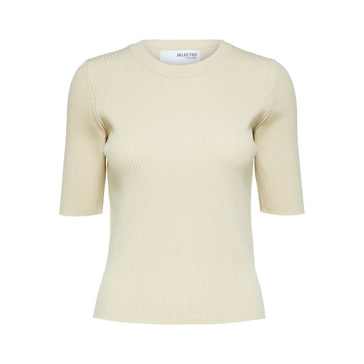 Selected Femme Mala Strikbluse, Birch, L