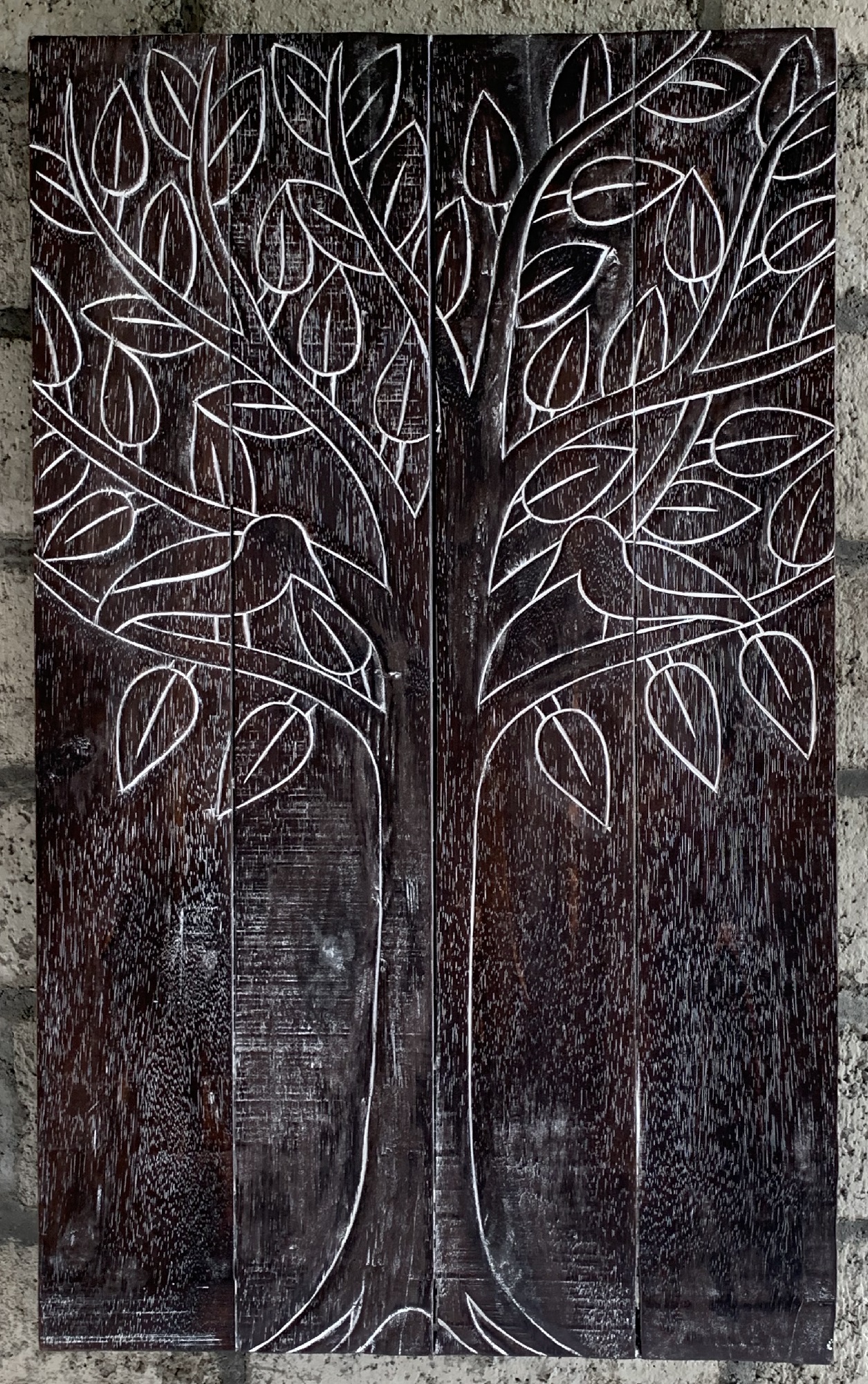 Panel 'Baum des Lebens', braun, T 3 cm, B 100 cm, H 60 cm von fischer's lagerhaus