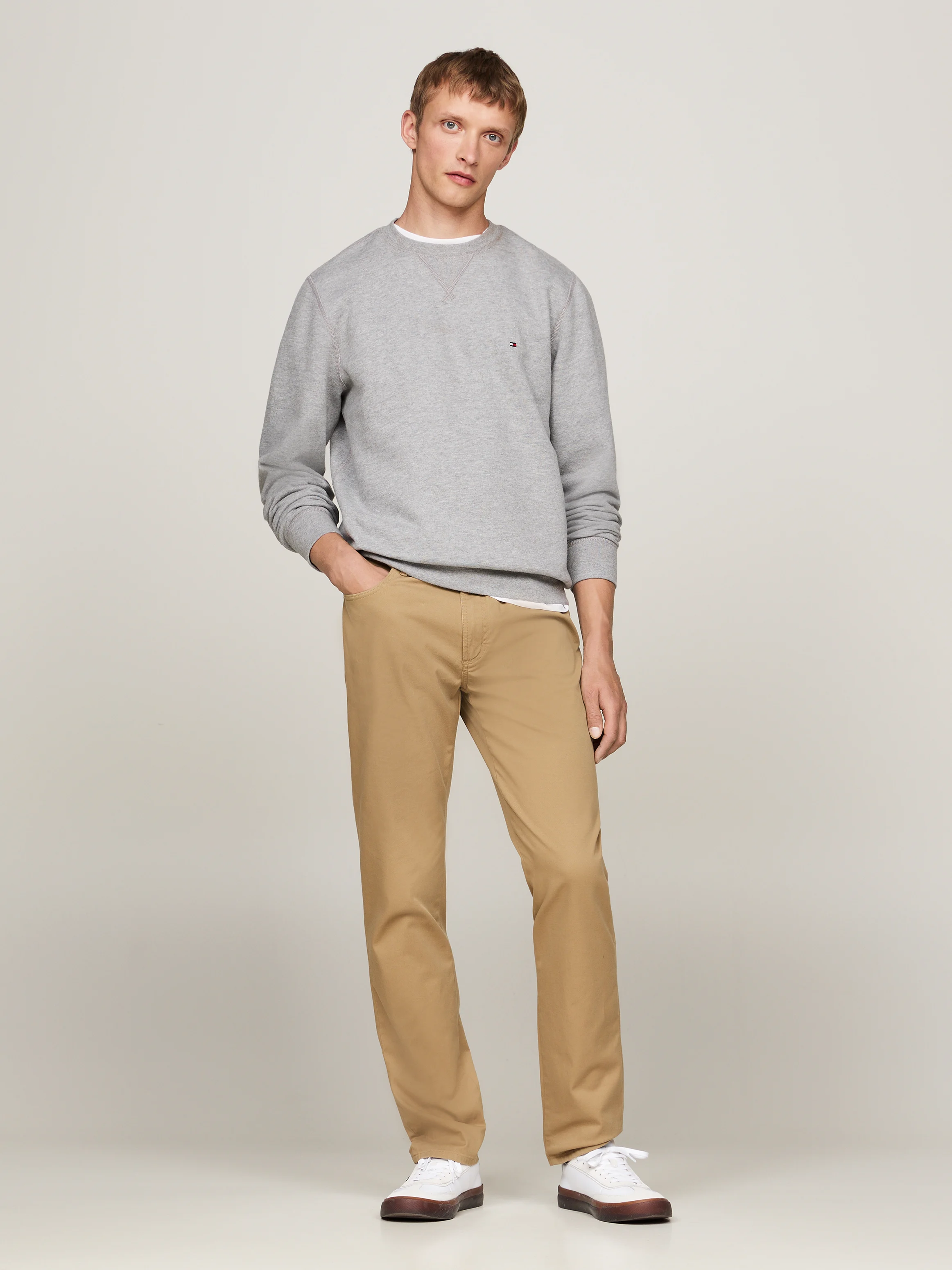 Sweat en coton mélangé | Gris