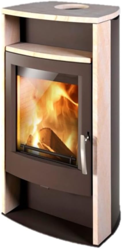 Kaminofen | ALVESTA | braun/sandstein | 8 kW