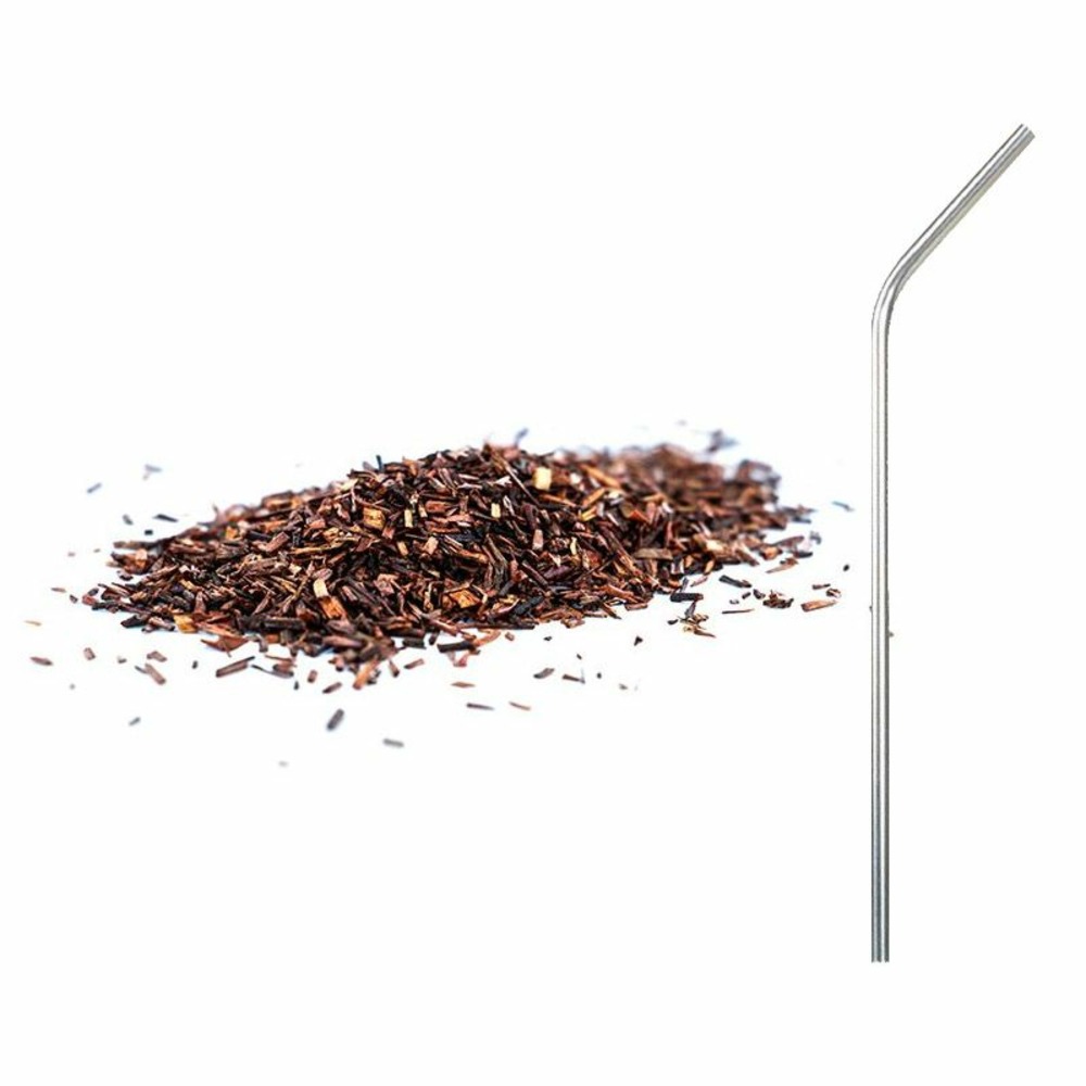 Tisane d'or bio curcuma-rooibos 20 sachets + 4 pailles en inox