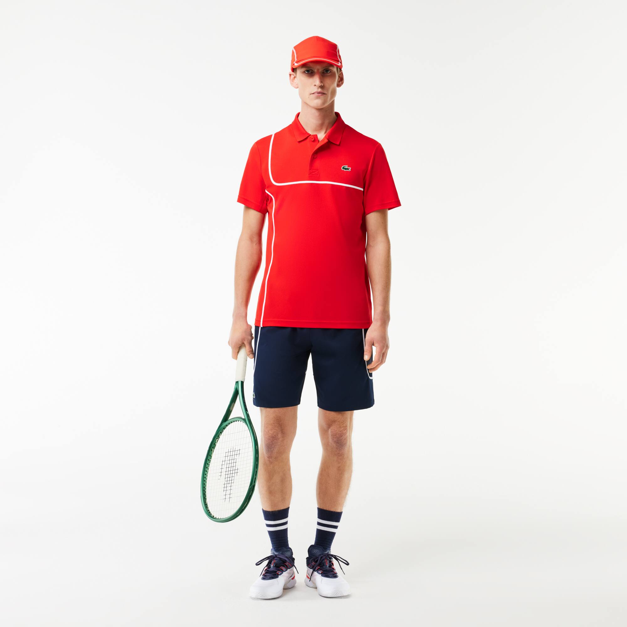 Ultra-Dry Piqué Tennis Poloshirt Kurze Ärmel - Rot - Lacoste - Herren