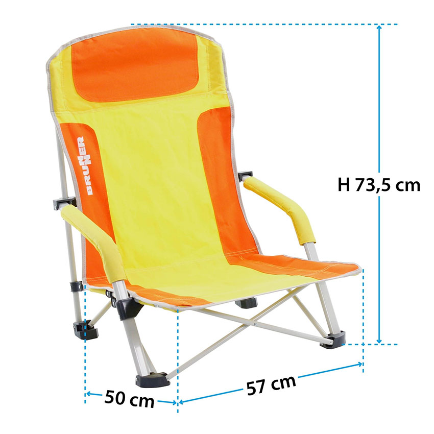 Brunner Bula strandstoel - Black/Grey