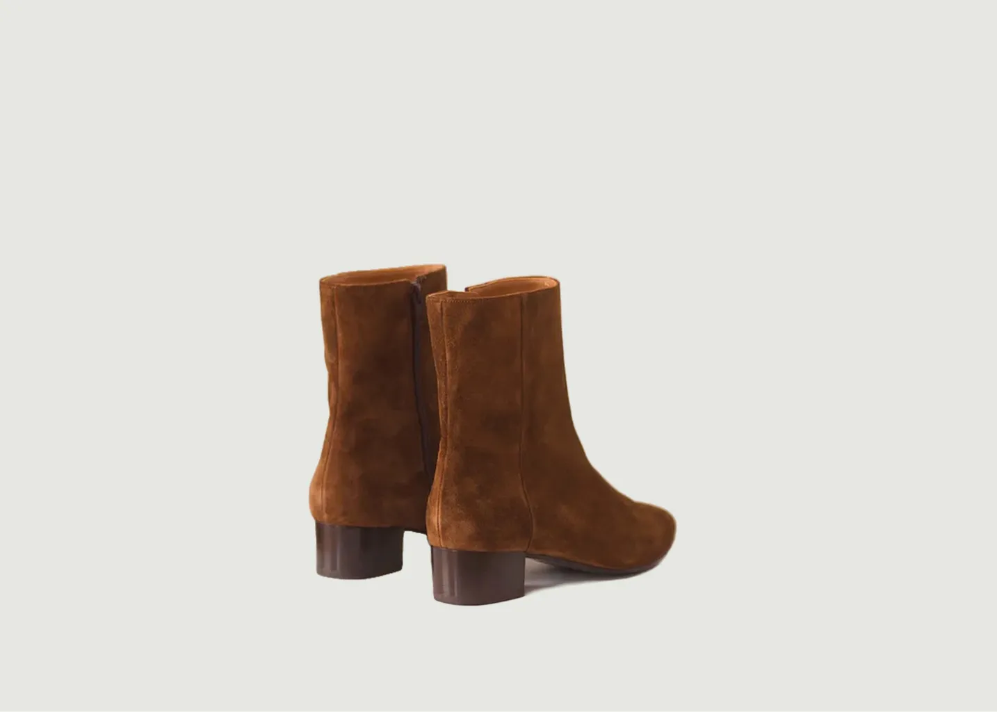 Bottines en cuir velours Michèle Anne Thomas Chaussures