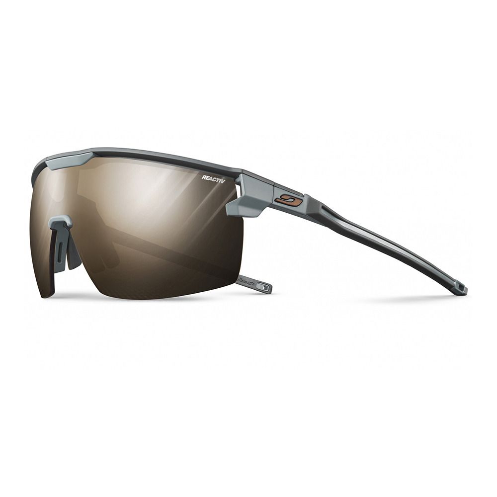 Julbo ULTIMATE COVER - Lunettes de soleil photochromiques Homme gris fonce-gris/brun