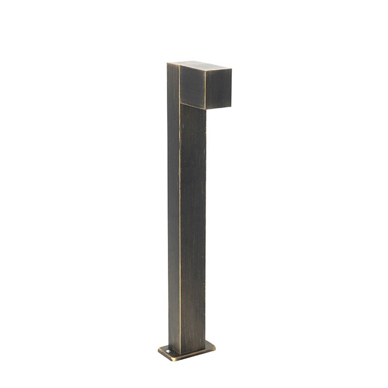 Buitenlamp antiek goud met grondpin en kabelmof 65cm IP44 - Baleno