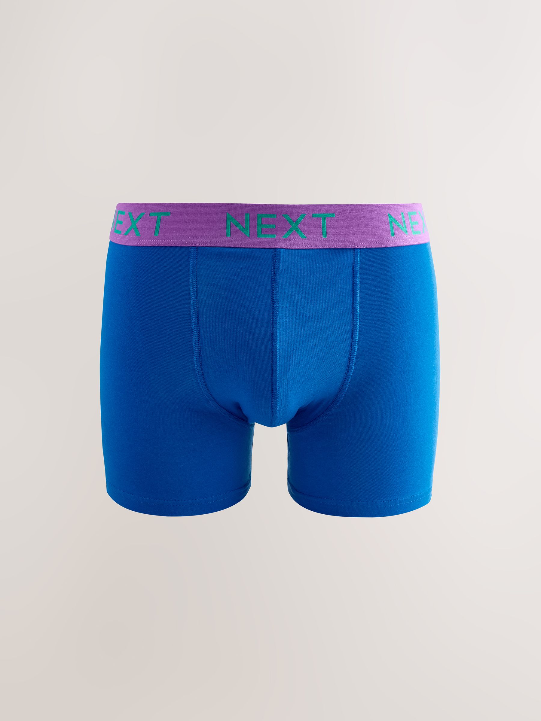 Marineblauw fel Paarse/ Oranje taillebanden - Katoenrijke trunk boxershorts verpakking van 10