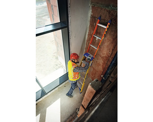 WERNER Leansafe X3 Glasvezel verleng- of trapladder, 2 x 5 sporten, werkhoogte 3,7 m