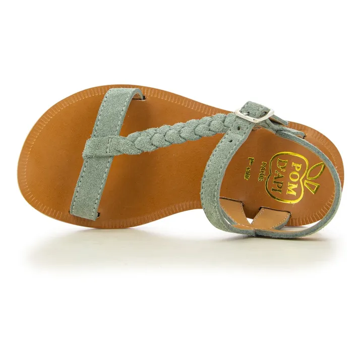 Pom d'Api Sandales Plagette Antik | Gris