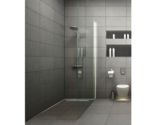Wandaansluitprofiel voor Dural Shower-GK Connect afschotwiggen, lengte 100 cm, zichtbare breedte 40 mm