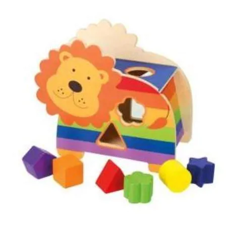Orange Tree Toys Holzspielzeug Formensortierspiel Löwe