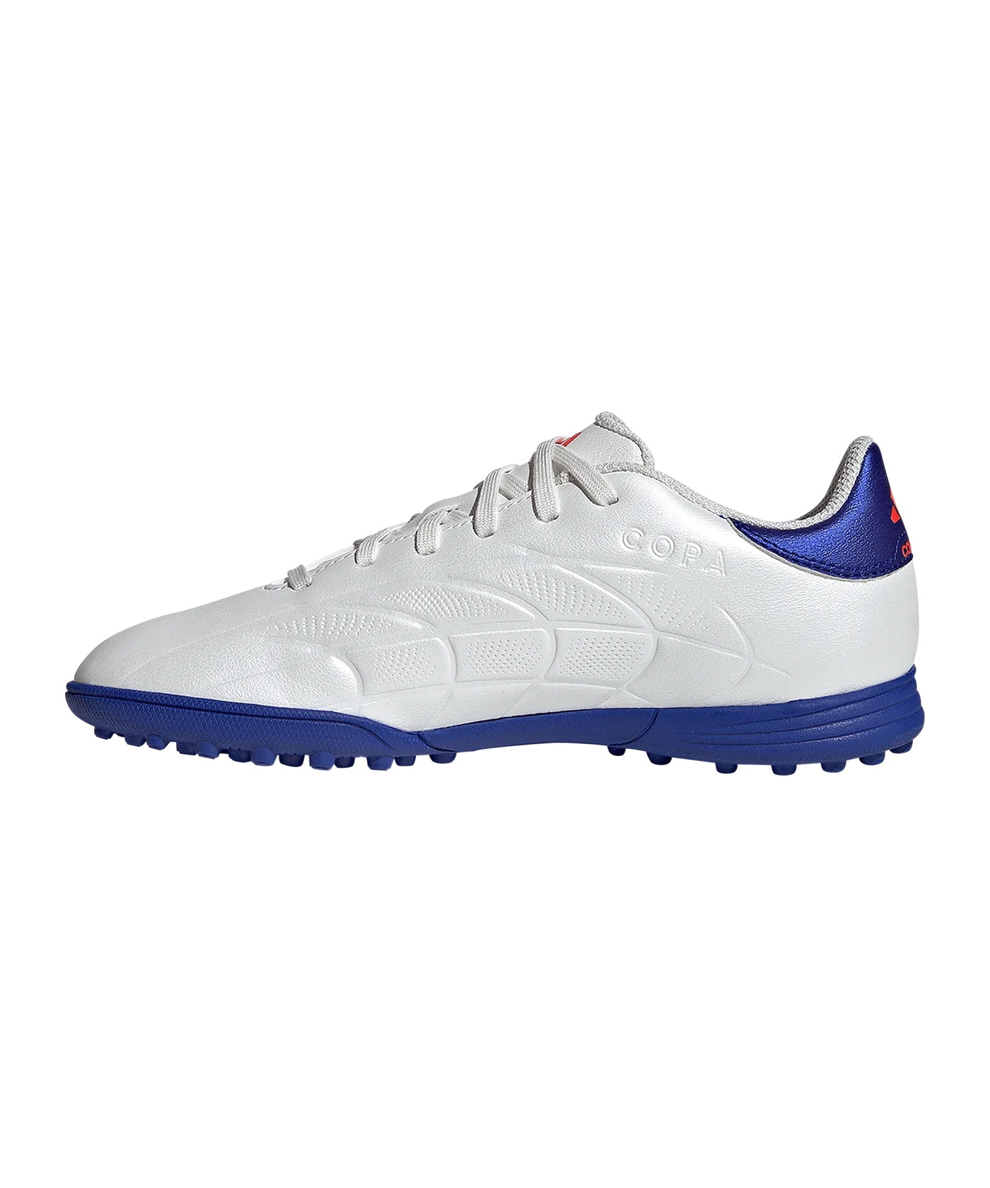 adidas COPA Pure 2 League TF Advancement Kids Weiss Blau