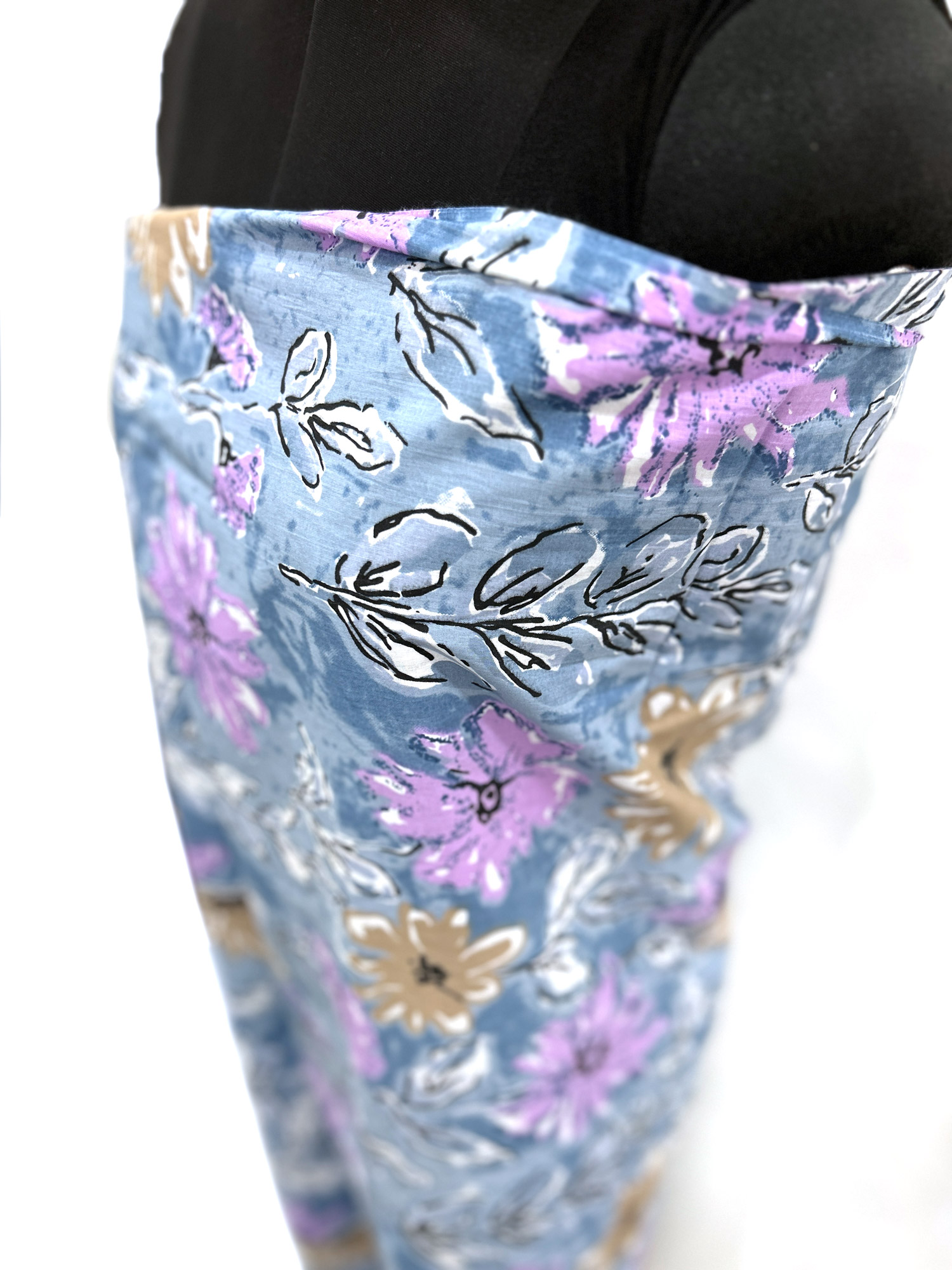 Sarong 'Dayita', blau, geblümt, B 200 cm, L 100 cm günstig bestellen
