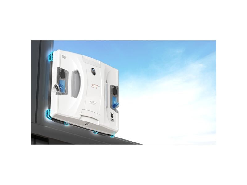 Hobot Fensterputzroboter S-7 Pro Weiss Fenster-Reinigungs-Roboter mit Dual-Mopp-Bewegung