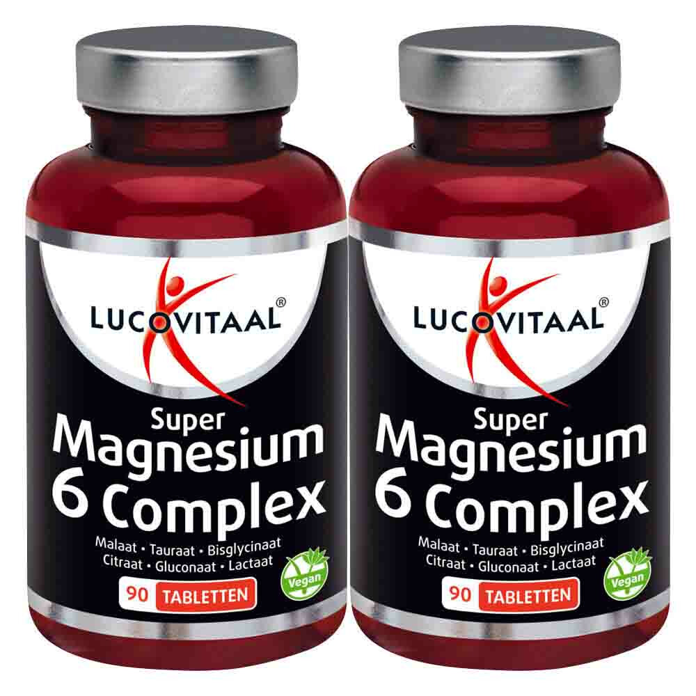 2x Lucovitaal Magnesium Super 6 Complex90 tabletten