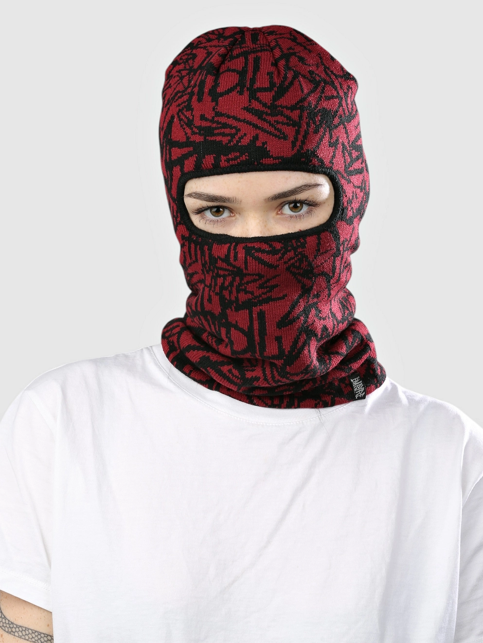 Empyre Scribbles Balaclava red