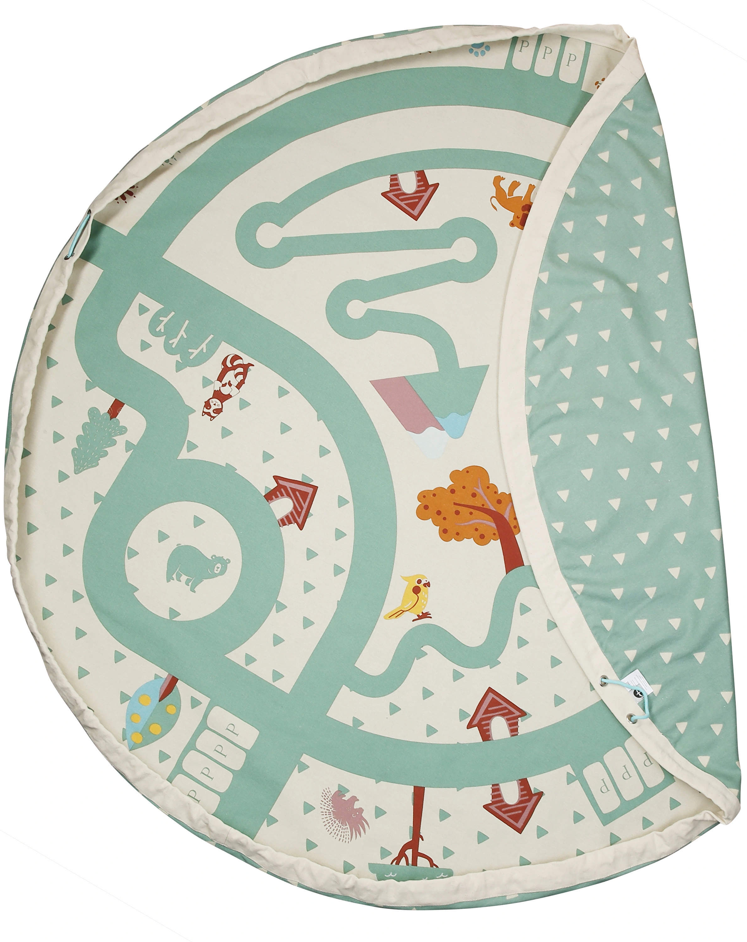 Indoor-Spielzeugsack WALD (140cm) in moosgrün