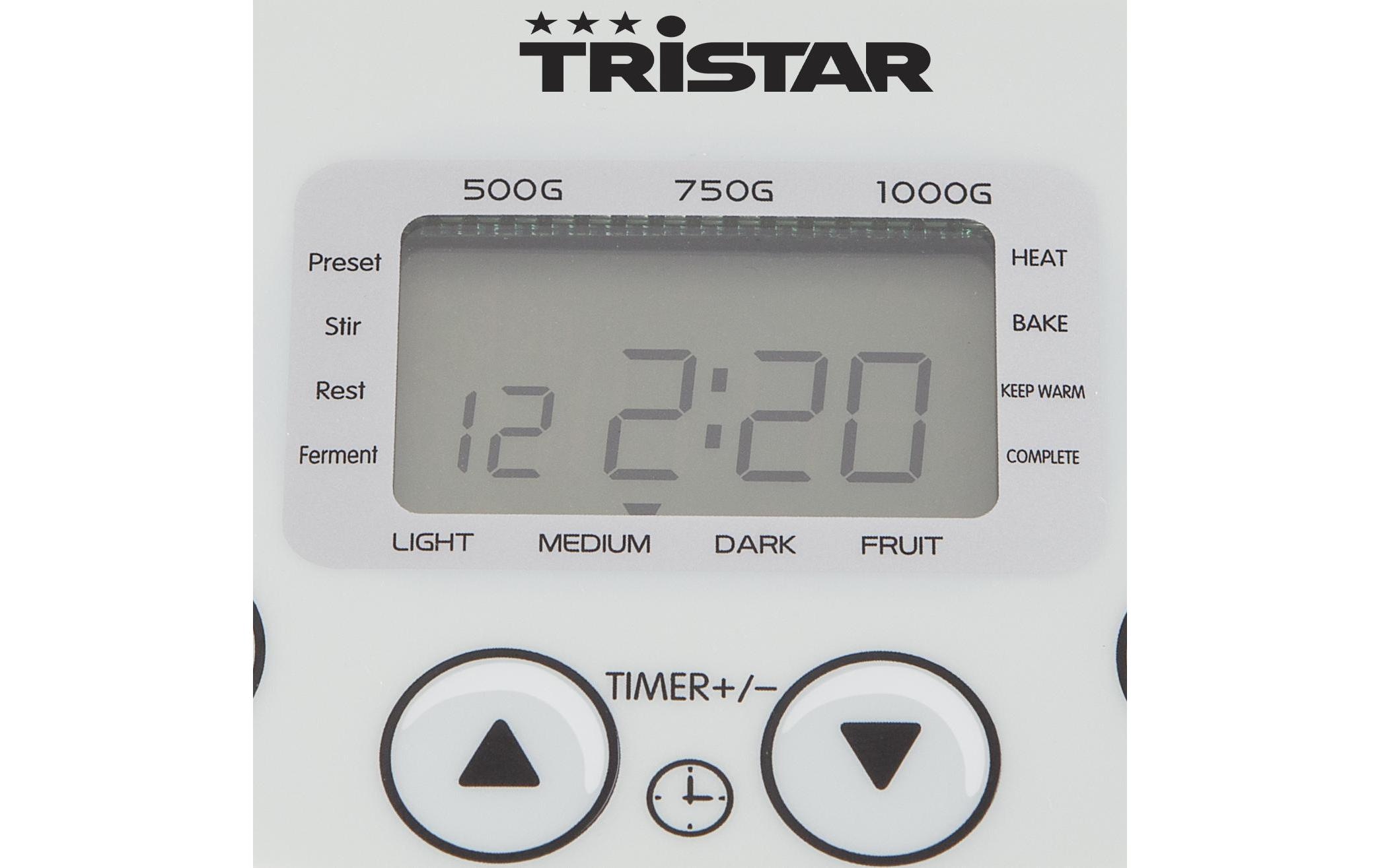 Tristar Brotbackautomat »BM-4586 Weiss« 19 Programme 550 W