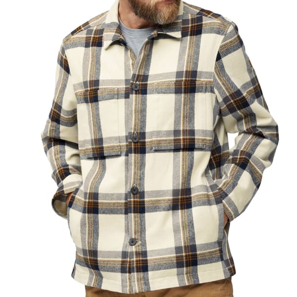 Chemise FJALLRAVEN SINGI FLANNEL OVERSHIRT M CHALK WHITE-DARK NAVY