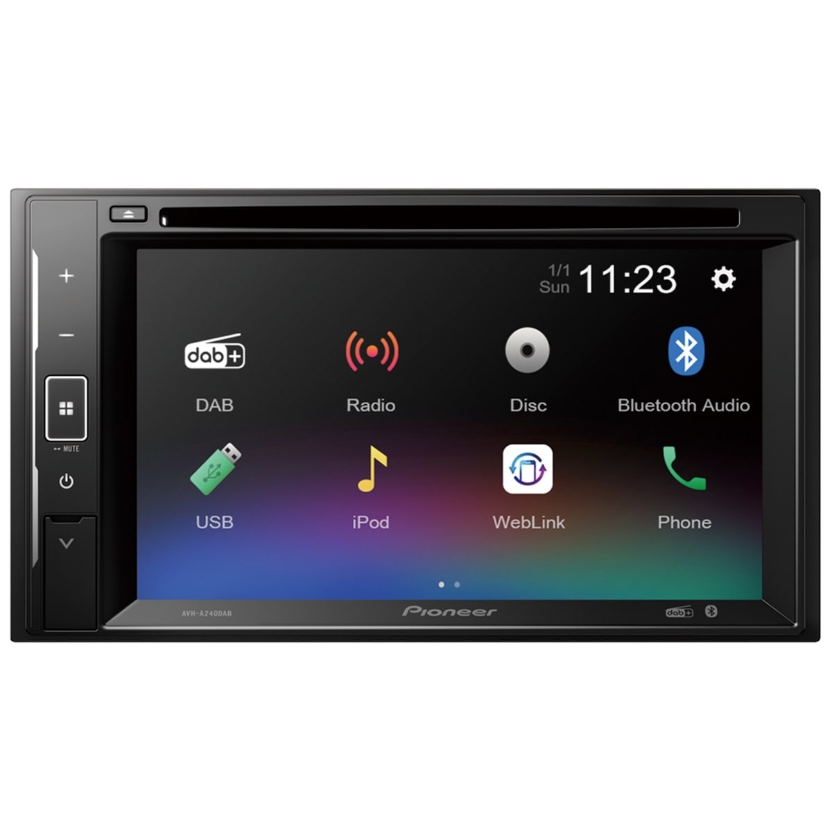 Pioneer AVH-A240DAB - CD/DAB+/Bluetooth og touchskjerm