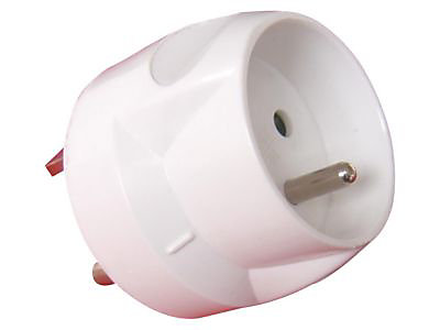 Adaptateur Mâle 20A en femelle 16A blanc Diall