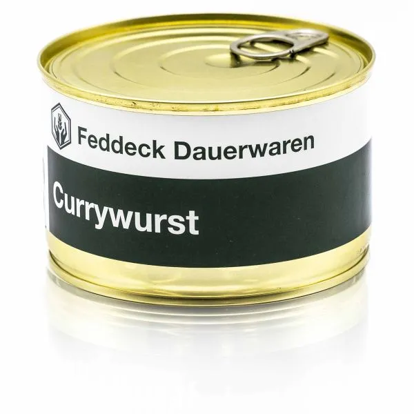 Feddeck Dauerwaren -  Fertiggericht Dose Currywurst 400 g