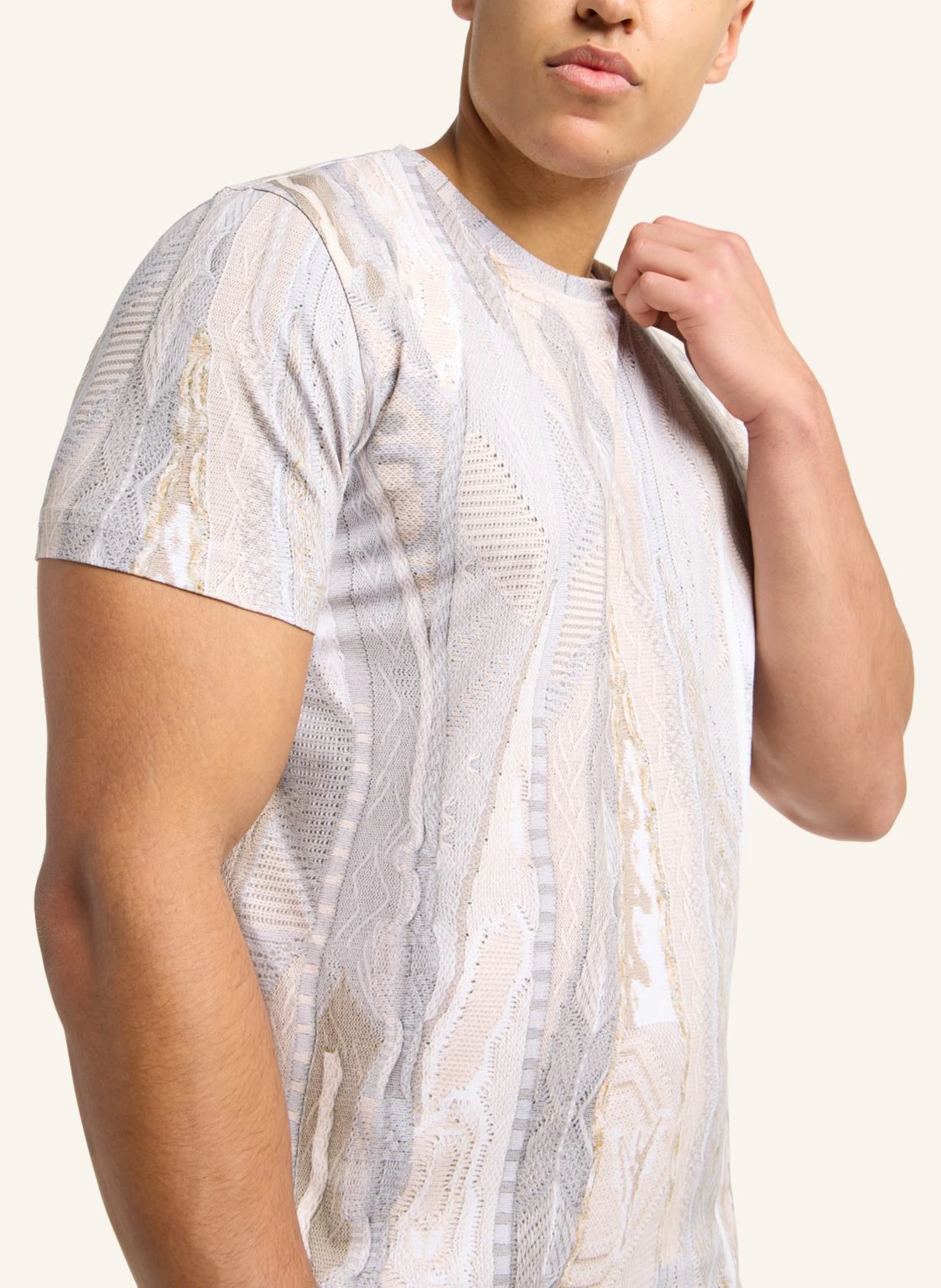 CARLO COLUCCI T-Shirt mit Knitprint EGON