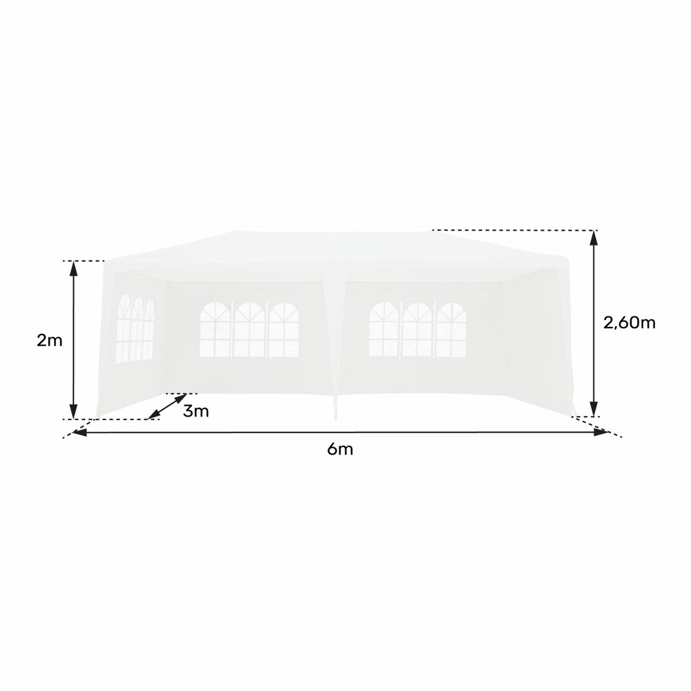 Tente de réception 3 × 6m alizé