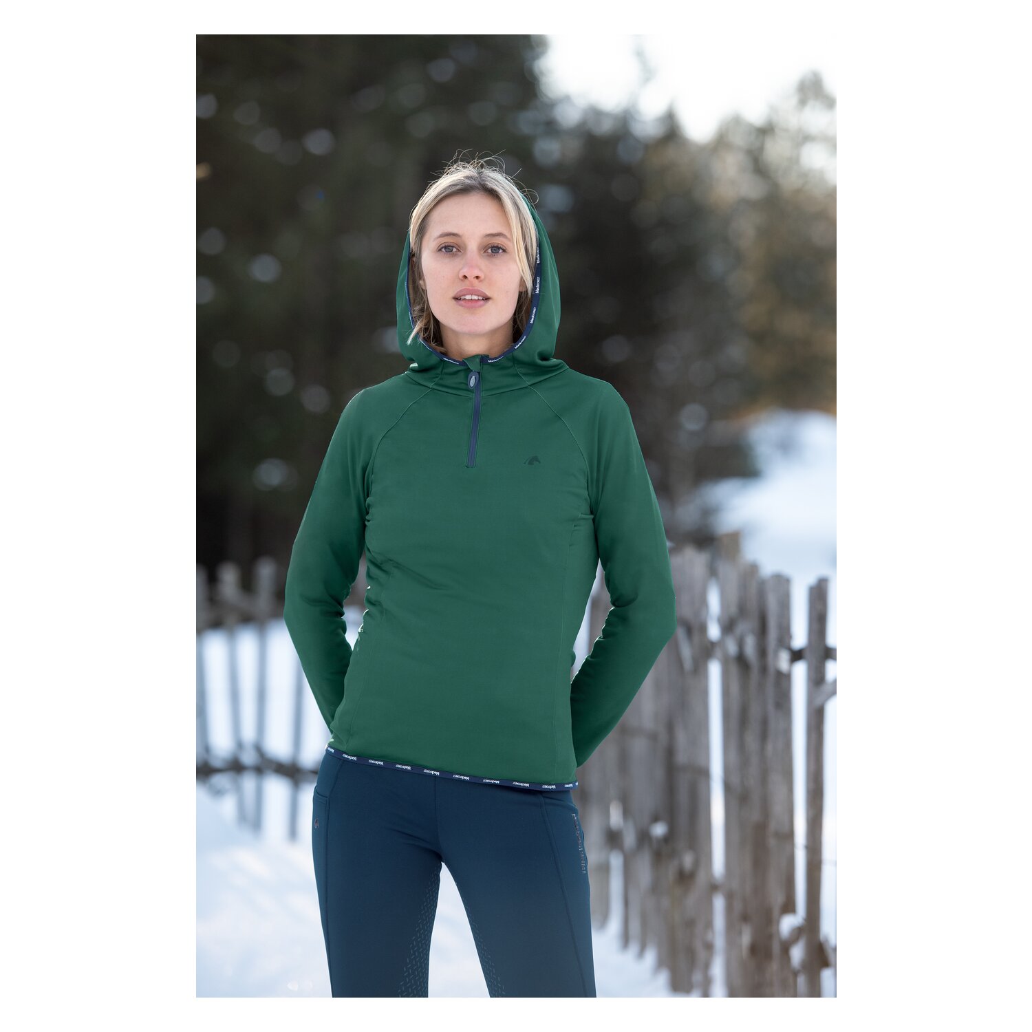 black forest Funktionsshirt mit Kapuze  - race green