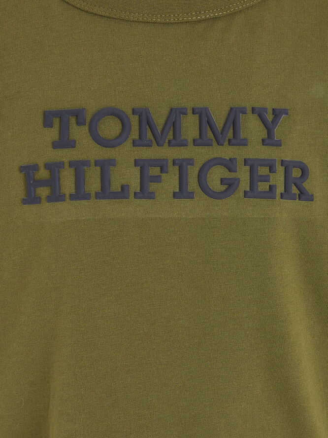 Tommy Hilfiger TOMMY HILFIGER LOGO TEE L/S Putting green