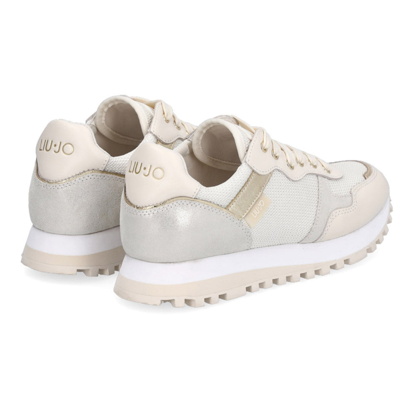 Liu-Jo Sneakers en Cuir Mia rose claires