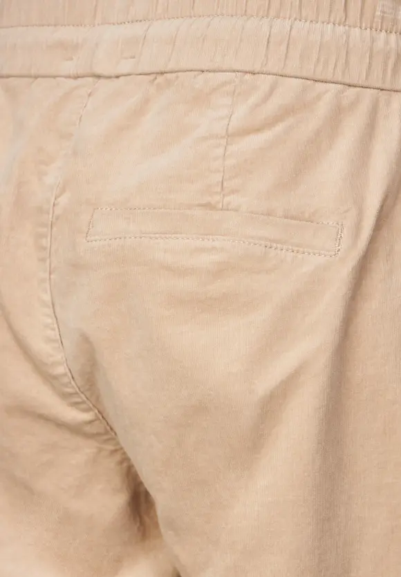 Loose Fit Cordhose - dull bleached sand