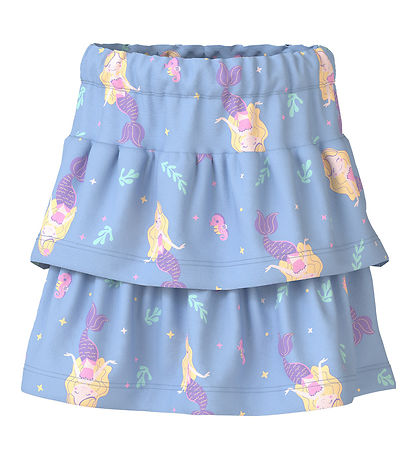 Name It S?t - Nederdel/T-Shirt - NmfVigea - Bonbon/Chambray Blue