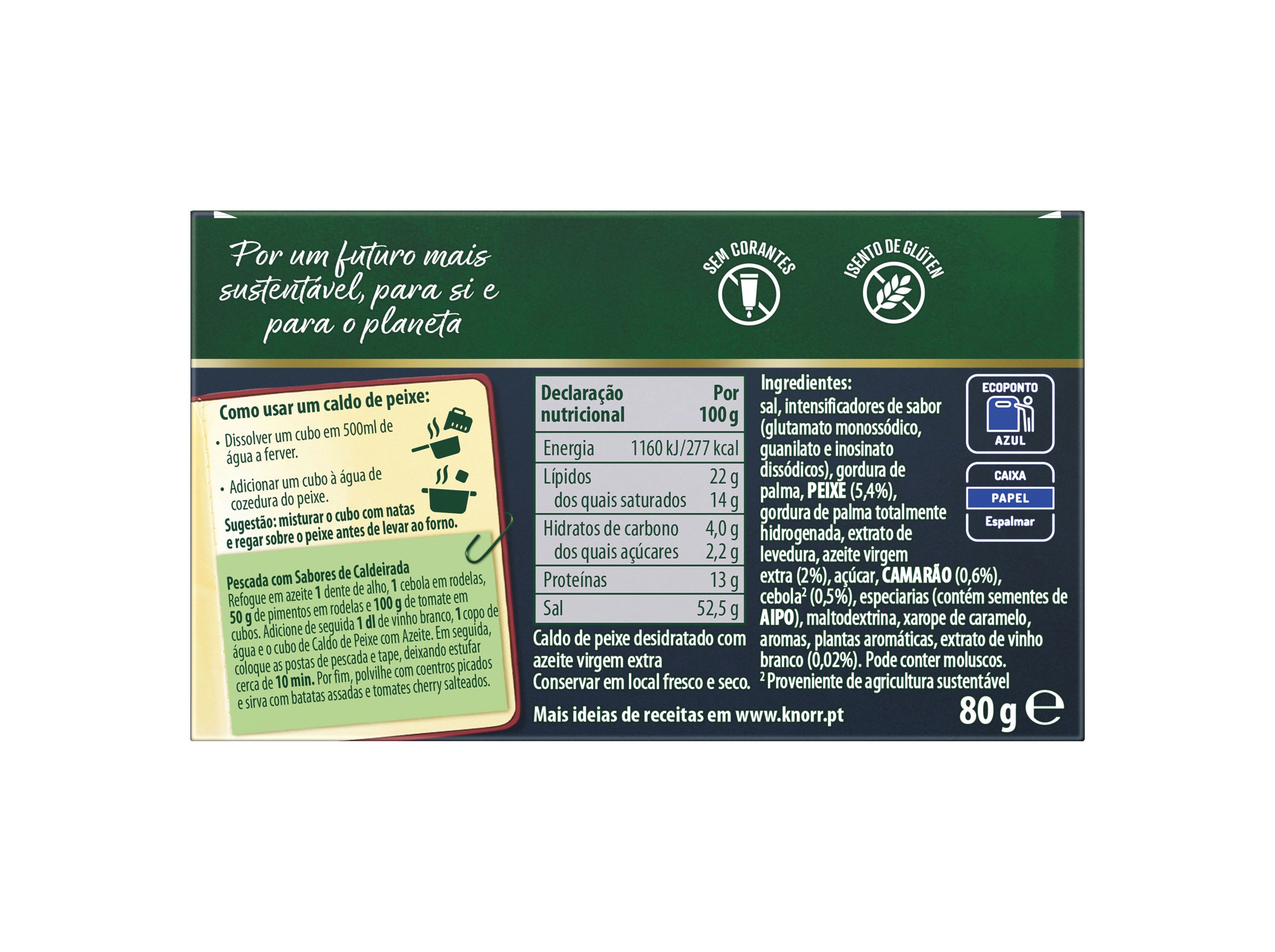 CALDO PEIXE KNORR AZEITE GALLO 8 CUBOS